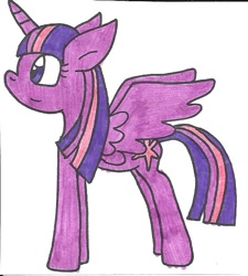 Size: 596x661 | Tagged: safe, artist:cmara, character:twilight sparkle, character:twilight sparkle (alicorn), species:alicorn, species:pony, female, solo, traditional art