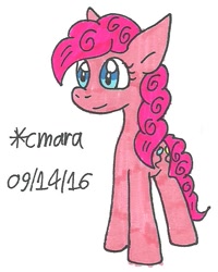 Size: 507x634 | Tagged: safe, artist:cmara, character:pinkie pie, female, solo, traditional art