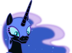 Size: 5000x3722 | Tagged: safe, artist:dashiesparkle, character:nightmare moon, character:princess luna, episode:the cutie re-mark, .svg available, absurd resolution, cute, female, moonabetes, nicemare moon, simple background, smirk, solo, transparent background, vector