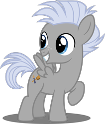 Size: 4221x5000 | Tagged: safe, artist:dashiesparkle, character:chipcutter, species:pegasus, species:pony, episode:forever filly, g4, my little pony: friendship is magic, absurd resolution, chipcuter, colt, cute, grin, looking back, male, simple background, smiling, solo, transparent background, vector