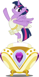 Size: 3000x5959 | Tagged: safe, artist:dashiesparkle, character:twilight sparkle, character:twilight sparkle (alicorn), species:alicorn, species:pony, episode:a royal problem, g4, my little pony: friendship is magic, .svg available, absurd resolution, ballerina, female, high res, mare, music box, simple background, solo, transparent background, tutu, twilarina, vector