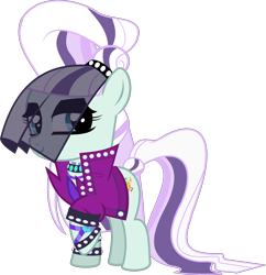 Size: 4960x5118 | Tagged: safe, artist:jhayarr23, character:coloratura, character:countess coloratura, species:earth pony, species:pony, absurd resolution, clothing, female, filly, simple background, solo, transparent background, vector, younger
