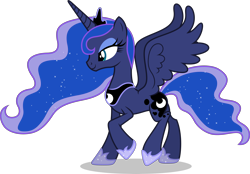 Size: 5000x3487 | Tagged: safe, artist:dashiesparkle, character:princess luna, species:alicorn, species:pony, episode:to where and back again, g4, my little pony: friendship is magic, .svg available, absurd resolution, female, mare, simple background, solo, transparent background, vector