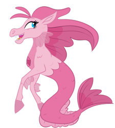 Size: 900x1000 | Tagged: safe, artist:wubcakeva, oc, oc only, oc:contralto, species:siren, fangs, female, simple background, solo, transparent background