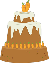 Size: 4096x5271 | Tagged: safe, artist:parclytaxel, episode:the hooffields and mccolts, g4, my little pony: friendship is magic, .svg available, absurd resolution, cake, carrot, food, no pony, simple background, transparent background, trojan cake, trojan horse, vector