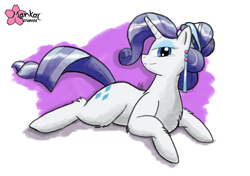 Size: 2602x1833 | Tagged: safe, artist:clouddg, character:rarity, species:crystal pony, species:pony, species:unicorn, chest fluff, crystal rarity, crystallized, female, looking at you, mare, solo