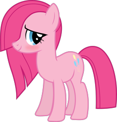 Size: 4323x4500 | Tagged: safe, artist:slb94, character:pinkie pie, species:pony, absurd resolution, alternate character interpretation, fusion, identity theft, simple background, transparent background, vector