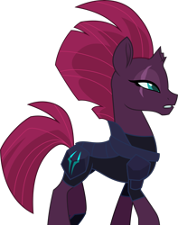 Size: 3947x5000 | Tagged: safe, artist:dashiesparkle, character:tempest shadow, species:pony, species:unicorn, my little pony: the movie (2017), .svg available, absurd resolution, armor, broken horn, eye scar, female, mare, scar, show accurate, simple background, solo, transparent background, vector