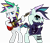 Size: 7095x6039 | Tagged: safe, artist:jhayarr23, character:coloratura, character:countess coloratura, character:rarity, ship:rarararara, episode:it isn't the mane thing about you, g4, my little pony: friendship is magic, absurd resolution, alternate costumes, alternate hairstyle, bipedal, clothing, electric guitar, guitar, open mouth, punk, punkity, simple background, transparent background