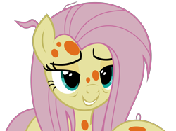 Size: 5722x4291 | Tagged: safe, artist:jhayarr23, character:fluttershy, species:pegasus, species:pony, episode:a health of information, g4, my little pony: friendship is magic, absurd resolution, adorasexy, bedroom eyes, cute, female, lidded eyes, mare, sexy, shyabetes, sick, simple background, solo, spots, swamp fever, transparent background