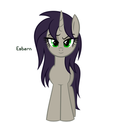 Size: 1024x1024 | Tagged: safe, artist:wubcakeva, oc, oc only, oc:esbern, species:pony, species:unicorn, equestria girls ponified, female, mare, ponified, simple background, solo, transparent background