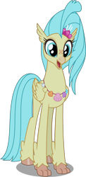 Size: 3000x6127 | Tagged: safe, artist:dashiesparkle, character:princess skystar, species:classical hippogriff, species:hippogriff, g4, my little pony: the movie (2017), cute, female, freckles, jewelry, necklace, seashell necklace, simple background, skyabetes, smiling, solo, transparent background, vector