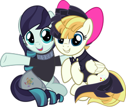 Size: 5074x4319 | Tagged: safe, artist:jhayarr23, character:coloratura, character:songbird serenade, species:earth pony, species:pegasus, species:pony, my little pony: the movie (2017), absurd resolution, cute, duo, female, mare, rara, rarabetes, simple background, songbetes, transparent background
