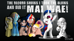 Size: 8636x4809 | Tagged: safe, artist:jhayarr23, oc, oc only, oc:pearl shine, oc:vi, species:pony, nation ponies, absurd resolution, frank sinatra, lyrics, my way, philippines, ponified, song reference, this will end in tears and/or death