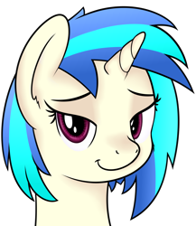 Size: 1444x1666 | Tagged: safe, artist:djdavid98, character:dj pon-3, character:vinyl scratch, species:pony, species:unicorn, bedroom eyes, bust, female, looking at you, portrait, shading, simple background, soft shading, solo, transparent background