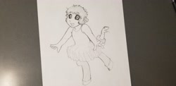 Size: 4032x1960 | Tagged: safe, artist:dj-black-n-white, oc, oc only, oc:kimmy and mera, parent:chimera sisters, satyr, clothing, offspring, toddler, traditional art, tutu