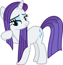Size: 4359x4500 | Tagged: safe, artist:slb94, character:rarity, absurd resolution, simple background, transparent background, vector, wet mane