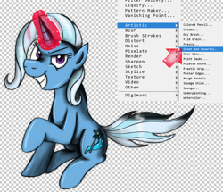 Size: 1000x861 | Tagged: safe, artist:jamescorck, character:trixie, flash, fourth wall, grin, smiling