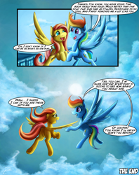 Size: 1935x2449 | Tagged: safe, artist:jamescorck, character:fluttershy, character:rainbow dash, species:pony, comic:i will never leave you, comic, female, filly, filly fluttershy, filly rainbow dash, flying, grimdark series, younger