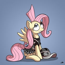 Size: 1200x1200 | Tagged: safe, artist:docwario, character:fluttershy, armor, helmet, private pansy