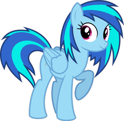 Size: 6595x6400 | Tagged: safe, artist:parclytaxel, character:dj pon-3, character:rainbow dash, character:vinyl scratch, species:pegasus, species:pony, .svg available, absurd resolution, female, looking back, mane swap, mare, raised hoof, simple background, solo, transparent background, vector