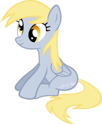 Size: 812x983 | Tagged: safe, artist:parclytaxel, character:derpy hooves, species:pegasus, species:pony, female, lowres, mare, not a vector, simple background, sitting, solo, white background