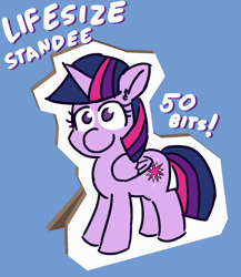 Size: 1300x1500 | Tagged: safe, artist:threetwotwo32232, character:twilight sparkle, character:twilight sparkle (alicorn), species:alicorn, species:pony, newbie artist training grounds, atg 2018, female, mare, solo, standee, text