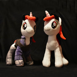 Size: 1080x1080 | Tagged: safe, artist:hobbes-maxwell, artist:mlpfwb, artist:planetplush, oc, oc:blackjack, fallout equestria, fallout equestria: project horizons, irl, photo, photography, plushie