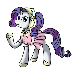 Size: 1421x1299 | Tagged: safe, artist:novaspark, character:rarity, camping outfit, clothing, dress, female, solo
