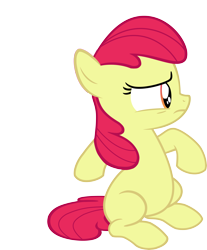 Size: 4981x6002 | Tagged: safe, artist:slb94, edit, editor:slayerbvc, character:apple bloom, species:earth pony, species:pony, episode:somepony to watch over me, g4, my little pony: friendship is magic, absurd resolution, accessory-less edit, female, filly, missing accessory, simple background, solo, transparent background, vector, vector edit