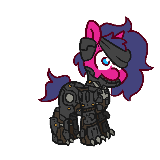 Size: 555x555 | Tagged: safe, artist:threetwotwo32232, oc, oc only, oc:fizzy pop, species:pony, animated, clothing, cosplay, costume, female, gif, mare, metal gear, metal gear rising, ponka poe, raiden