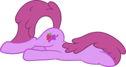 Size: 2800x1491 | Tagged: safe, artist:slb94, character:berry punch, character:berryshine, species:earth pony, species:pony, face down ass up, faceplant, female, mare, passed out, simple background, solo, transparent background, vector
