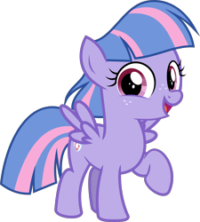 Size: 5532x6140 | Tagged: safe, artist:jhayarr23, character:wind sprint, species:pegasus, species:pony, episode:common ground, g4, my little pony: friendship is magic, cute, female, filly, looking at you, open mouth, simple background, smiling, sprintabetes, transparent background, vector