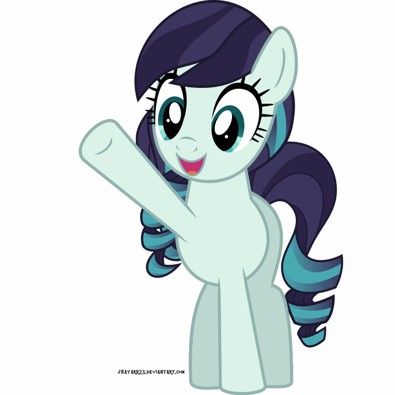 Size: 800x800 | Tagged: safe, artist:jhayarr23, character:coloratura, species:earth pony, species:pony, animated, female, gif, mare, open mouth, raised hoof, rara, rarabetes, smiling, solo, waving
