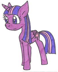 Size: 535x661 | Tagged: safe, artist:cmara, character:twilight sparkle, character:twilight sparkle (alicorn), species:alicorn, species:pony, female, solo, traditional art