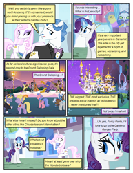 Size: 612x792 | Tagged: safe, artist:newbiespud, edit, edited screencap, screencap, character:fancypants, character:fleur-de-lis, character:octavia melody, character:opalescence, character:rarity, species:earth pony, species:pony, species:unicorn, comic:friendship is dragons, background pony, background pony audience, bow tie, canterlot, cat, cello, clothing, comic, dialogue, female, gala, harp, male, mare, musical instrument, night, screencap comic, stallion, suit, thread