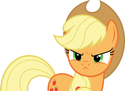 Size: 800x586 | Tagged: safe, artist:dashiesparkle, character:applejack, species:earth pony, species:pony, episode:no second prances, g4, my little pony: friendship is magic, angry, applejack is not amused, cute, cute when angry, female, furious, jackabetes, mare, simple background, solo, transparent background, unamused, vector