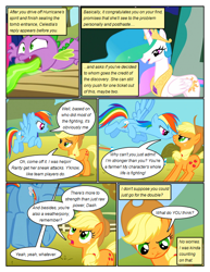 Size: 612x792 | Tagged: safe, artist:newbiespud, edit, edited screencap, screencap, character:applejack, character:princess celestia, character:rainbow dash, character:spike, character:twilight sparkle, character:twilight sparkle (unicorn), species:alicorn, species:earth pony, species:pegasus, species:pony, species:unicorn, comic:friendship is dragons, episode:fall weather friends, g4, my little pony: friendship is magic, angry, annoyed, big crown thingy, clothing, comic, crossed arms, dialogue, ethereal mane, female, fire, flying, freckles, hat, jewelry, looking up, male, mare, peytral, regalia, screencap comic