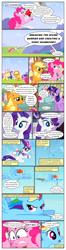 Size: 612x2314 | Tagged: safe, artist:newbiespud, edit, edited screencap, screencap, character:misty fly, character:soarin', character:spitfire, character:twilight sparkle, character:twilight sparkle (unicorn), species:earth pony, species:pegasus, species:pony, species:unicorn, comic:friendship is dragons, ..., clothing, comic, dialogue, falling, female, flying, freckles, frown, grin, hat, hoof hold, lipstick, makeup, male, mare, megaphone, messy mane, mountain, raised hoof, scared, screencap comic, smiling, stallion, uniform, wide eyes, wonderbolts, wonderbolts uniform, yelling