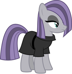 Size: 4500x4619 | Tagged: safe, artist:slb94, character:maud pie, species:earth pony, species:pony, alternate character interpretation, female, goth, hair over one eye, mare, simple background, solo, transparent background, vector