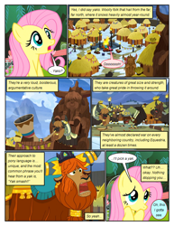 Size: 612x792 | Tagged: safe, artist:newbiespud, edit, edited screencap, screencap, character:fluttershy, character:prince rutherford, species:pegasus, species:pony, species:yak, comic:friendship is dragons, episode:best gift ever, g4, my little pony: friendship is magic, comic, dialogue, female, male, mare, open mouth, screencap comic, yakyakistan