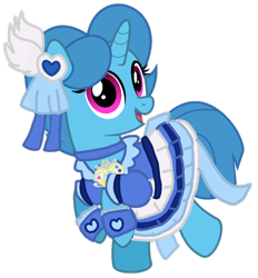 Size: 878x948 | Tagged: safe, artist:jhayarr23, artist:徐詩珮, edit, character:spring rain, species:pony, species:unicorn, series:ponies in precure universes, clothing, cute, female, mare, precure, simple background, springbetes, suite precure, transparent background, vector edit
