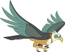 Size: 8017x6400 | Tagged: safe, artist:parclytaxel, species:bird, species:roc, episode:molt down, g4, my little pony: friendship is magic, .svg available, absurd resolution, ambiguous gender, flying, simple background, solo, spread wings, transparent background, vector, wings