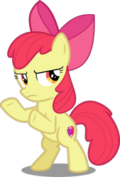Size: 4348x6428 | Tagged: safe, artist:jhayarr23, edit, editor:slayerbvc, character:apple bloom, species:pony, episode:hard to say anything, g4, my little pony: friendship is magic, absurd resolution, apple bloom's bow, bow, charlie's angels, cropped, cutie mark, female, filly, hair bow, mare, serious, serious face, shimmering spectacles, show accurate, simple background, solo, the cmc's cutie marks, transparent background, vector, vector edit