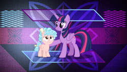 Size: 3840x2160 | Tagged: safe, artist:andoanimalia, artist:laszlvfx, artist:spellboundcanvas, edit, character:cozy glow, character:twilight sparkle, character:twilight sparkle (alicorn), species:alicorn, species:pegasus, species:pony, a better ending for cozy, bow, female, filly, forgiveness, hair bow, mare, wallpaper, wallpaper edit