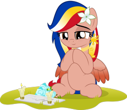 Size: 800x696 | Tagged: safe, artist:jhayarr23, oc, oc:pearl shine, species:pegasus, species:pony, candle, female, mare, philippines, project seaponycon, simple background, sitting, solo, transparent background, undas, vector