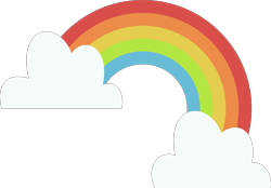 Size: 5742x4000 | Tagged: safe, artist:parclytaxel, character:bifröst, .svg available, absurd resolution, cloud, cutie mark, cutie mark only, friendship student, no pony, rainbow, simple background, transparent background, vector