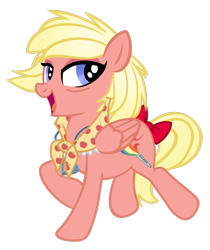 Size: 1338x1594 | Tagged: safe, artist:pixelkitties, editor:mr. gumball, species:pegasus, species:pony, ashleigh ball, bags under eyes, bow, female, mare, simple background, solo, tail bow, transparent background