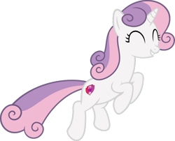 Size: 1024x829 | Tagged: safe, artist:slb94, character:sweetie belle, species:pegasus, species:pony, episode:growing up is hard to do, g4, my little pony: friendship is magic, cute, diasweetes, female, jumping, leaping, older, older sweetie belle, simple background, solo, transparent background, vector
