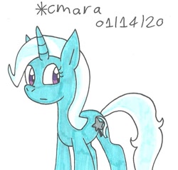 Size: 794x756 | Tagged: safe, artist:cmara, character:trixie, species:pony, species:unicorn, female, mare, solo, traditional art